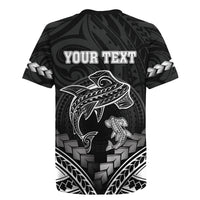 Personalised Happy Father's Day Rugby Jersey I Love You Dad Polynesian Style