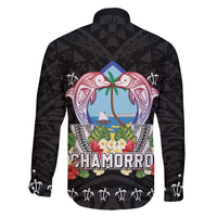 Guam Chamorro Family Matching Puletasi and Hawaiian Shirt Tribal Latte Stone With Dolphins Black LT05 - Polynesian Pride