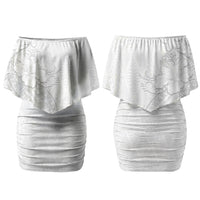 Tokelau White Sunday Couples Matching Off Shoulder Short Dress and Hawaiian Shirt Elegant Hibiscus Polynesian Tribal Pattern