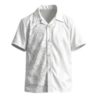 Tokelau White Sunday Kid Hawaiian Shirt Elegant Hibiscus Polynesian Tribal Pattern