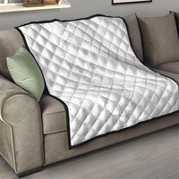 Tokelau White Sunday Quilt Elegant Hibiscus Polynesian Tribal Pattern