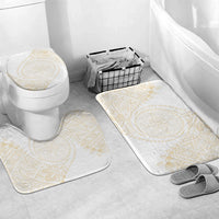 Tonga White Sunday Bathroom Set Lotu Tamaiti Tongan Kupesi Pattern