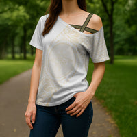 Tonga White Sunday Cross Shoulder Shirt Lotu Tamaiti Tongan Kupesi Pattern