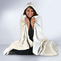 Tonga White Sunday Hooded Blanket Lotu Tamaiti Tongan Kupesi Pattern
