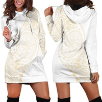 Tonga White Sunday Hoodie Dress Lotu Tamaiti Tongan Kupesi Pattern