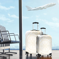 Tonga White Sunday Luggage Cover Lotu Tamaiti Tongan Kupesi Pattern