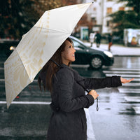 Tonga White Sunday Umbrella Lotu Tamaiti Tongan Kupesi Pattern