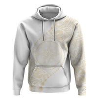 Tonga White Sunday Zip Hoodie Lotu Tamaiti Tongan Kupesi Pattern