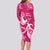 Breast Cancer Awareness Long Sleeve Bodycon Dress Ribbon Polynesian Pattern Pink Version LT05 - Polynesian Pride