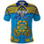 Tuvalu Independence Day Polo Shirt Coat Of Arms With Polynesian Dolphin Tattoo LT05 Blue - Polynesian Pride