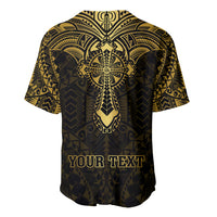 Personalized Polynesia Baseball Jersey With Christian Cross LT05 - Polynesian Pride