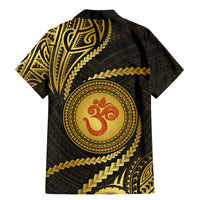 Polynesia Family Matching Mermaid Dress and Hawaiian Shirt With Hindu Om Symbol LT05 - Polynesian Pride