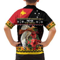 Papua New Guinea Christmas Family Matching Tank Maxi Dress and Hawaiian Shirt Bird Of Paradise Hamamas Krismas LT05 - Polynesian Pride