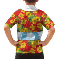 Polynesia Santa Claus Costume Kid Hawaiian Shirt Tropical Vibe