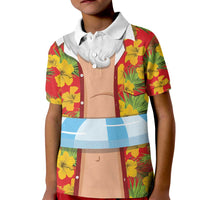 Polynesia Santa Claus Costume Kid Polo Shirt Tropical Vibe