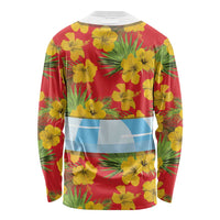 Polynesia Santa Claus Costume Long Sleeve Shirt Tropical Vibe