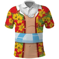 Polynesia Santa Claus Costume Polo Shirt Tropical Vibe