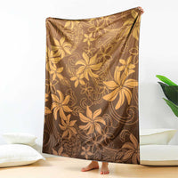 Tiare Tahiti Blanket Brown Polynesia Motifs - Polynesian Pride