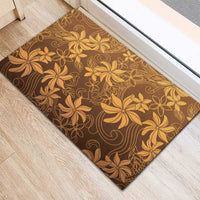 Tiare Tahiti Rubber Doormat Brown Polynesia Motifs - Polynesian Pride