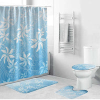 Tiare Tahiti Bathroom Set Blue Polynesia Motifs - Polynesian Pride