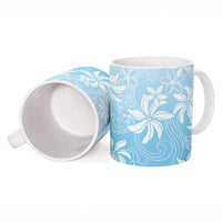 Tiare Tahiti Ceramic Mug Blue Polynesia Motifs - Polynesian Pride