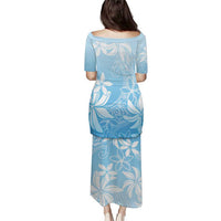 Tiare Tahiti Puletasi Blue Polynesia Motifs LT05 - Polynesian Pride