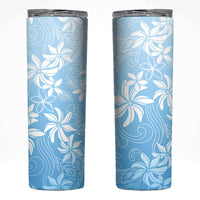 Tiare Tahiti Skinny Tumbler Blue Polynesia Motifs - Polynesian Pride