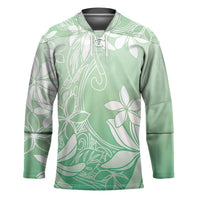 Tiare Tahiti Hockey Jersey Matcha Polynesia Motifs - Polynesian Pride