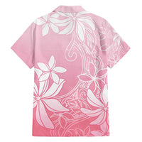 Tiare Tahiti Family Matching Tank Maxi Dress and Hawaiian Shirt Pink Polynesia Motifs - Polynesian Pride