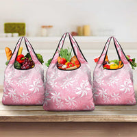 Tiare Tahiti Grocery Bag Pink Polynesia Motifs - Polynesian Pride