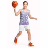 Tiare Tahiti Basketball Jersey Purple Polynesia Motifs - Polynesian Pride