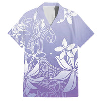 Tiare Tahiti Family Matching Summer Maxi Dress and Hawaiian Shirt Purple Polynesia Motifs - Polynesian Pride