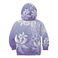 Tiare Tahiti Kid Hoodie Purple Polynesia Motifs - Polynesian Pride