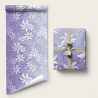 Tiare Tahiti Wrapping Paper Purple Polynesia Motifs - Polynesian Pride