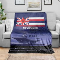 Hawaii Pearl Harbor Remembrance Day Blanket Flag Style