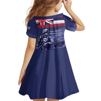 Hawaii Pearl Harbor Remembrance Day Family Matching Long Sleeve Bodycon Dress and Hawaiian Shirt Flag Style