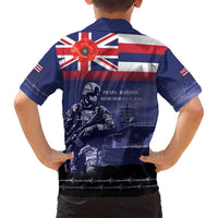 Hawaii Pearl Harbor Remembrance Day Family Matching Summer Maxi Dress and Hawaiian Shirt Flag Style LT05 - Polynesian Pride