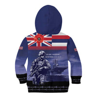 Hawaii Pearl Harbor Remembrance Day Kid Hoodie Flag Style