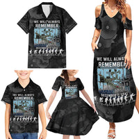 Personalized Pearl Harbor Remembrance Day Family Matching Summer Maxi Dress and Hawaiian Shirt We Will Always Remember LT05 - Polynesian Pride