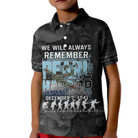 Personalized Pearl Harbor Remembrance Day Kid Polo Shirt We Will Always Remember