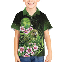 New Zealand Aotearoa Kakapo Hawaiian Shirt Maori Pattern With Manuka Galaxy Style LT05 - Polynesian Pride