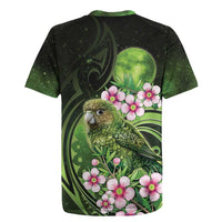 New Zealand Aotearoa Kakapo Rugby Jersey Maori Pattern With Manuka Galaxy Style LT05 - Polynesian Pride