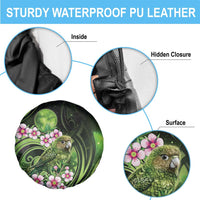 New Zealand Aotearoa Kakapo Spare Tire Cover Maori Pattern With Manuka Galaxy Style - Polynesian Pride