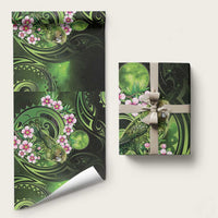 New Zealand Aotearoa Kakapo Wrapping Paper Maori Pattern With Manuka Galaxy Style