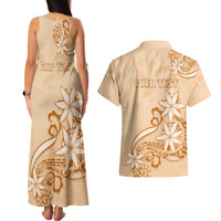 Personalised New Zealand Auckland Folk Festival Couples Matching Tank Maxi Dress and Hawaiian Shirt Vintage Style LT05 - Polynesian Pride