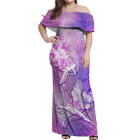 Couple Sea Turtle Love Give Us A Fairytale Off Shoulder Maxi Dress LT05 Women Pink - Polynesian Pride