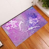 Couple Sea Turtle Love Give Us A Fairytale Rubber Doormat LT05 Pink - Polynesian Pride