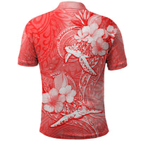 Polynesia Sea Turtle Couple Polo Shirt Happy Valentine Day Red LT05 - Polynesian Pride