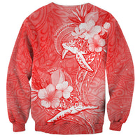 Polynesia Sea Turtle Couple Sweatshirt Happy Valentine Day Red LT05 - Polynesian Pride