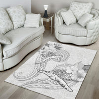 Polynesia Sea Turtle Couple Area Rug Happy Valentine Day White LT05 - Polynesian Pride